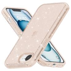  iPhone 17e / 16e Skal Glitter Shockproof Guld - Teknikhallen.se