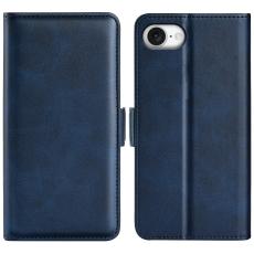  iPhone 17e / 16e Fodral L&auml;der Bl&aring; - Teknikhallen.se