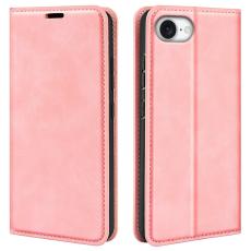  iPhone 17e / 16e Fodral Flip Skin Touch Rosa - Teknikhallen.se