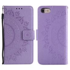  iPhone 17e / 16e Fodral Mandala L&auml;der Lila - Teknikhallen.se