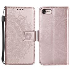  iPhone 17e / 16e Fodral Mandala L&auml;der Ros&eacute;guld - Teknikhallen.se
