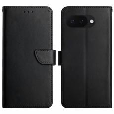  Google Pixel 9a Fodral &Auml;kta L&auml;der Svart - Teknikhallen.se
