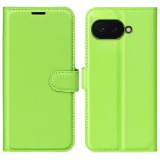  Google Pixel 9a Fodral Litchi L&auml;der Gr&ouml;n - Teknikhallen.se