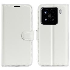  Xiaomi 15 Fodral Litchi L&auml;der Vit - Teknikhallen.se
