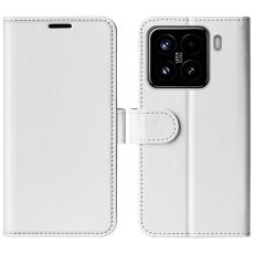  Xiaomi 15 Fodral Crazy Horse L&auml;der Vit - Teknikhallen.se
