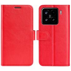  Xiaomi 15 Fodral Crazy Horse L&auml;der R&ouml;d - Teknikhallen.se