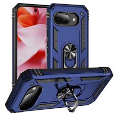 Google Pixel 9a Skal Shockproof Hybrid Ring Bl&aring; - Teknikhallen.se
