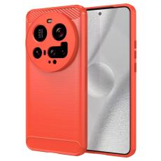  Xiaomi 15 Ultra Skal Borstad St&aring;l Textur R&ouml;d - Teknikhallen.se