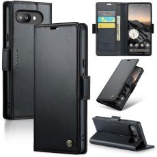 CASEME CASEME Google Pixel 9a Fodral RFID L&auml;der Svart - Teknikhallen.se