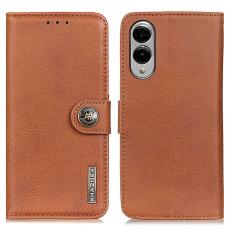 KHAZNEH KHAZNEH Samsung Galaxy S25 Edge Fodral L&auml;der Brun - Teknikhallen.se