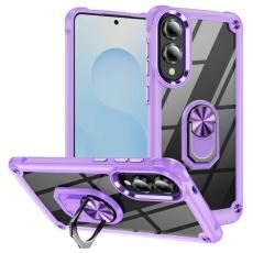  Samsung Galaxy S25 Edge Skal Shockproof Ring Hybrid Lila - Teknikhallen.se