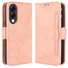  Samsung Galaxy S25 Edge Fodral Med Avtagbart Kortfodral Rosa - Teknikhallen.se