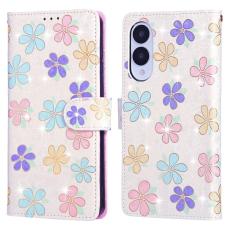  Samsung Galaxy S25 Edge Fodral RFID F&auml;rgglada blommor - Teknikhallen.se