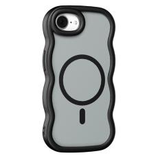  iPhone 17e / 16e Skal MagSafe Wavy Matt Svart - Teknikhallen.se