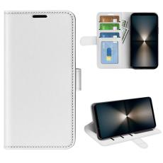  Sony Xperia 1 VII Fodral Crazy Horse L&auml;der Vit - Teknikhallen.se