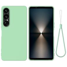  Sony Xperia 1 VII Skal Liquid Silikon Gr&ouml;n - Teknikhallen.se
