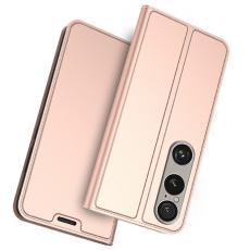  Sony Xperia 1 VII Fodral Flip L&auml;der Ros&eacute;guld - Teknikhallen.se