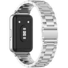  Samsung Galaxy Watch Fit 3 Klockarmband Rostfritt St&aring;l Silver - Teknikhallen.se