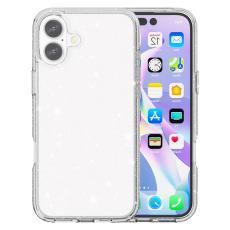  iPhone 17 Skal Hybrid Glitter Vit - Teknikhallen.se