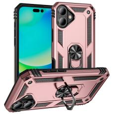  iPhone 17 Skal Shockproof Hybrid Ring Ros&eacute;guld - Teknikhallen.se