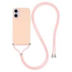  iPhone 17 Skal TPU Med Mobilsn&ouml;re Rosa - Teknikhallen.se