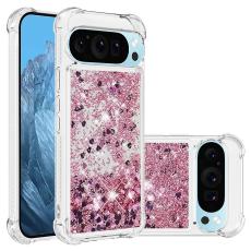  Google Pixel 10 / 10 Pro Skal Glitter Quicksand Ros&eacute;guld - Teknikhallen.se