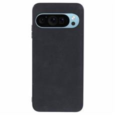  Google Pixel 10 / 10 Pro Skal Retro L&auml;der Svart - Teknikhallen.se