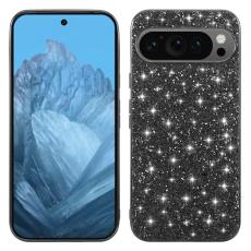  Google Pixel 10 / 10 Pro Skal Glitter Hybrid Svart - Teknikhallen.se
