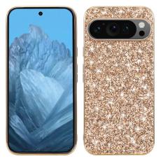  Google Pixel 10 / 10 Pro Skal Glitter Hybrid Guld - Teknikhallen.se