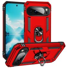  Google Pixel 10 Pro XL Skal Armor Ring Hybrid R&ouml;d - Teknikhallen.se