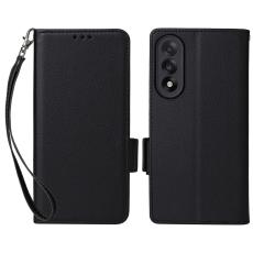  OnePlus Nord 5 5G Fodral Litchi L&auml;der Svart - Teknikhallen.se