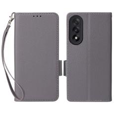  OnePlus Nord 5 5G Fodral Litchi L&auml;der Gr&aring; - Teknikhallen.se