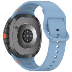  Galaxy Watch 8 46/44/40 mm Klockarmband Silkon Bl&aring; - Teknikhallen.se