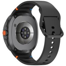  Galaxy Watch 8 46/44/40 mm Klockarmband Silkon Svart - Teknikhallen.se