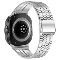  Galaxy Watch 8 46/44/40 mm Armband Rostfritt St&aring;l Silver - Teknikhallen.se