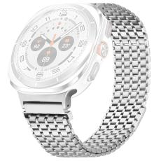  Galaxy Watch 8 46/44/40 mm Armband Magnetisk Loop Silver - Teknikhallen.se