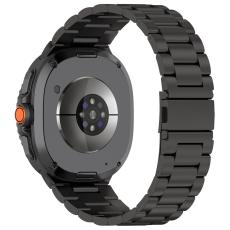  Galaxy Watch 8 46/44/40 mm Armband Rostfritt St&aring;l Svart - Teknikhallen.se