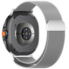  Galaxy Watch 8 46/44/40 mm Armband Milanese Loop Silver - Teknikhallen.se