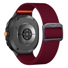  Galaxy Watch 8 46/44/40 mm Armband Justerbart Nylon Vinr&ouml;d - Teknikhallen.se