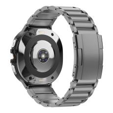  Samsung Galaxy Watch 8 46/44/40 mm Armband Metall Gr&aring; - Teknikhallen.se