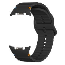KALEBOL KALEBOL Galaxy Watch 8 46/44/40 mm Armband Wave Svart - Teknikhallen.se