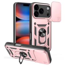  iPhone 17 Pro Skal CamShield Ring Hybrid Ros&eacute;guld - Teknikhallen.se