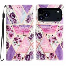  iPhone 17 Pro Fodral Med Tryck Lila Blommor - Teknikhallen.se