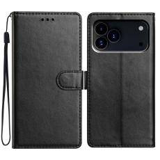  iPhone 17 Pro Max Fodral L&auml;der Svart - Teknikhallen.se