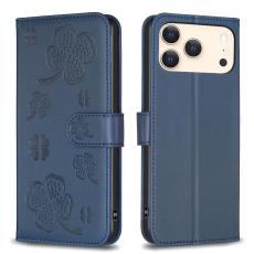  iPhone 17 Pro Max Fodral Med Blommigt Tryck Bl&aring; - Teknikhallen.se