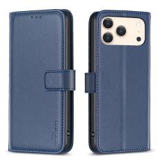 BINFEN BINFEN iPhone 17 Pro Max Fodral L&auml;der Bl&aring; - Teknikhallen.se