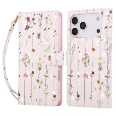  iPhone 17 Pro Max Fodral RFID L&auml;der Sm&aring; Blommor - Teknikhallen.se