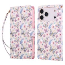 iPhone 17 Pro Max Fodral RFID L&auml;der Fj&auml;rilar / Blommor - Teknikhallen.se