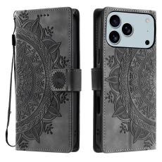  iPhone 17 Pro Max Fodral Mandala L&auml;der Gr&aring; - Teknikhallen.se