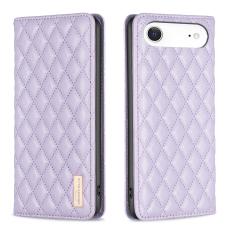 BINFEN BINFEN iPhone Air Fodral Diamond Flip L&auml;der Lila - Teknikhallen.se